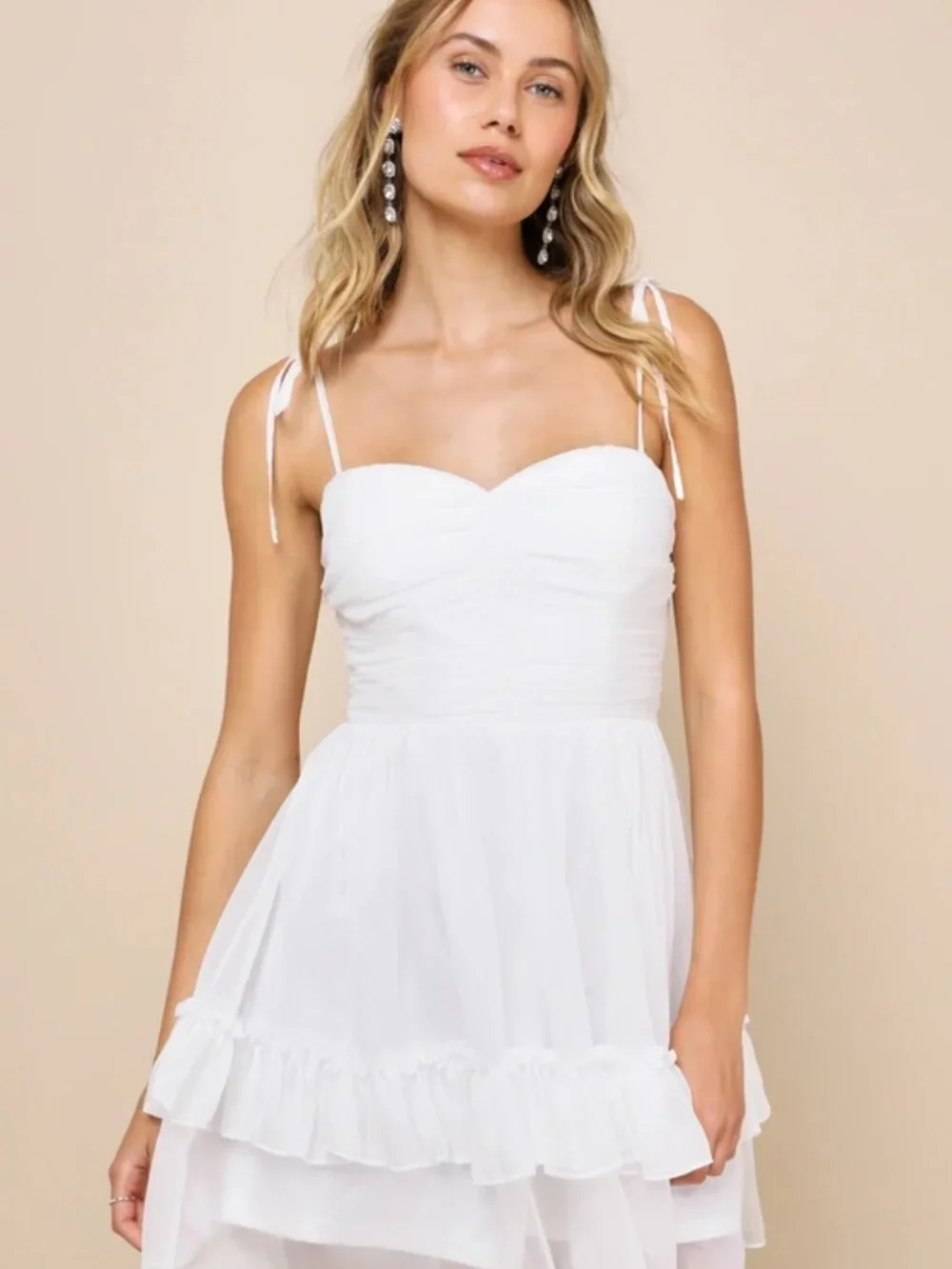 Lulu's white mini dress - Picture 2 of 5